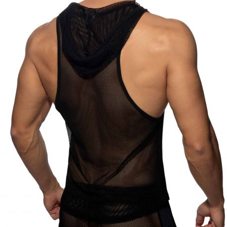Addicted Débardeur Hoody Mesh Noir