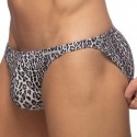 Addicted Slip de Bain Mini Bikini Léopard Gris