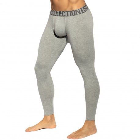 ES Collection Caleçon Long Basic Coton Gris