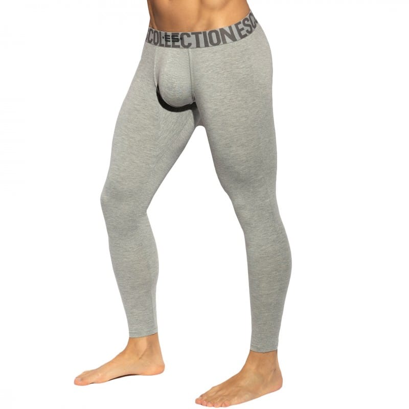 ES Collection Caleçon Long Basic Coton Gris