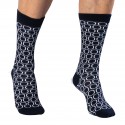 Garçon Français Chaussettes Basses Cercle Bleu Marine