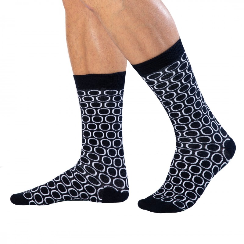 Garçon Français Chaussettes Basses Cercle Bleu Marine