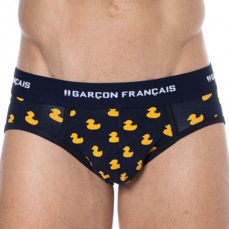 Garçon Français Slip Canard Coton Bleu Marine
