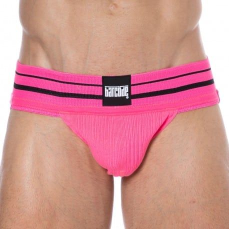 Barcode Jock Strap Andreus Coton Rose