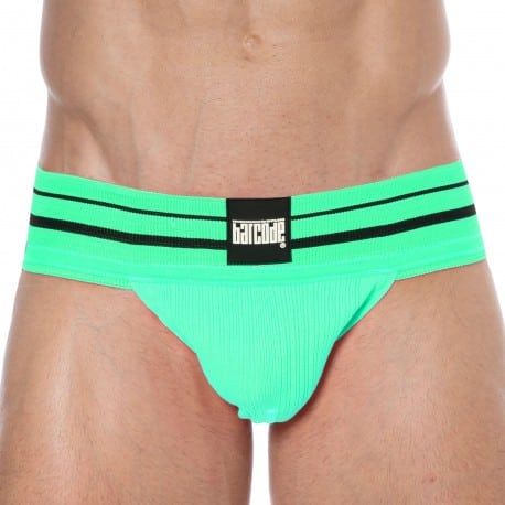 Barcode Jock Strap Andreus Coton Vert