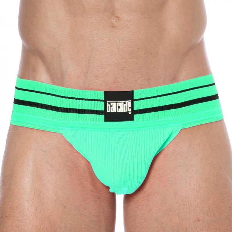 Barcode Jock Strap Andreus Coton Vert