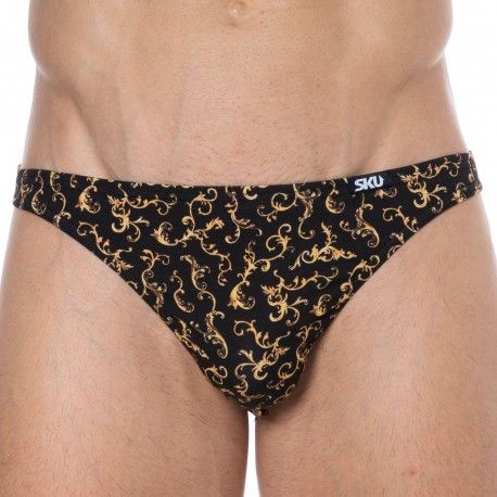SKU Slip Mini Coton Baroque Noir