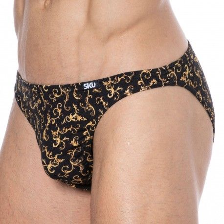 SKU Slip Mini Coton Baroque Noir