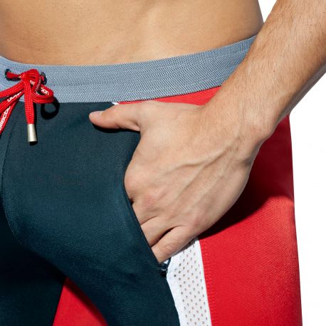 ES Collection Short Cycliste Sportive Marine - Rouge