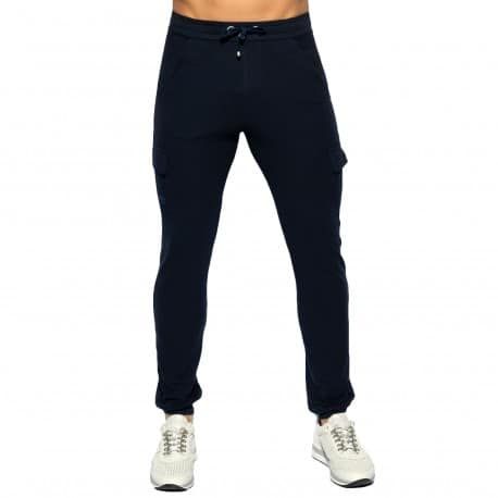 ES Collection Pantalon Pique Bleu Marine