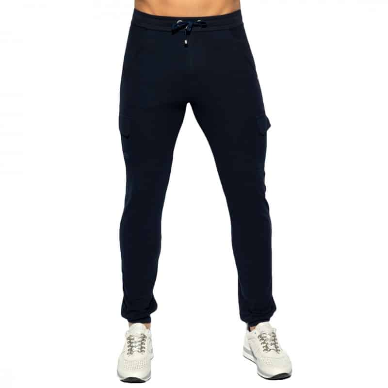 ES Collection Pantalon Pique Bleu Marine