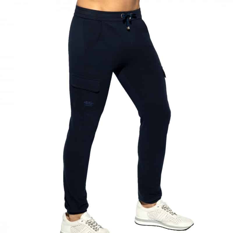 ES Collection Pantalon Pique Bleu Marine