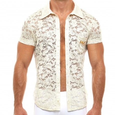 Modus Vivendi Chemisette Dentelle Florale Ivoire