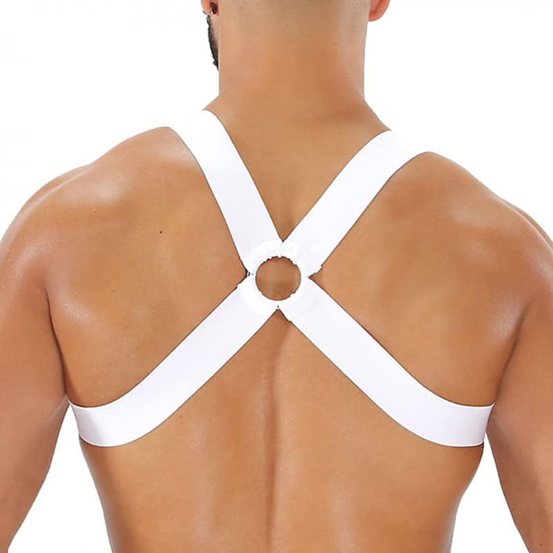 TOF Paris Harnais Elastique Fetish Blanc