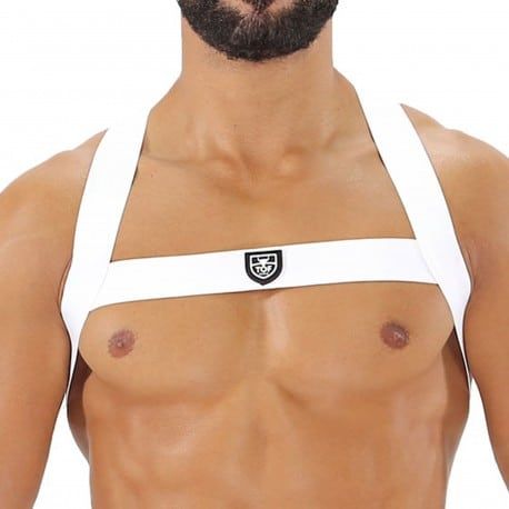 TOF Paris Harnais Elastique Fetish Blanc