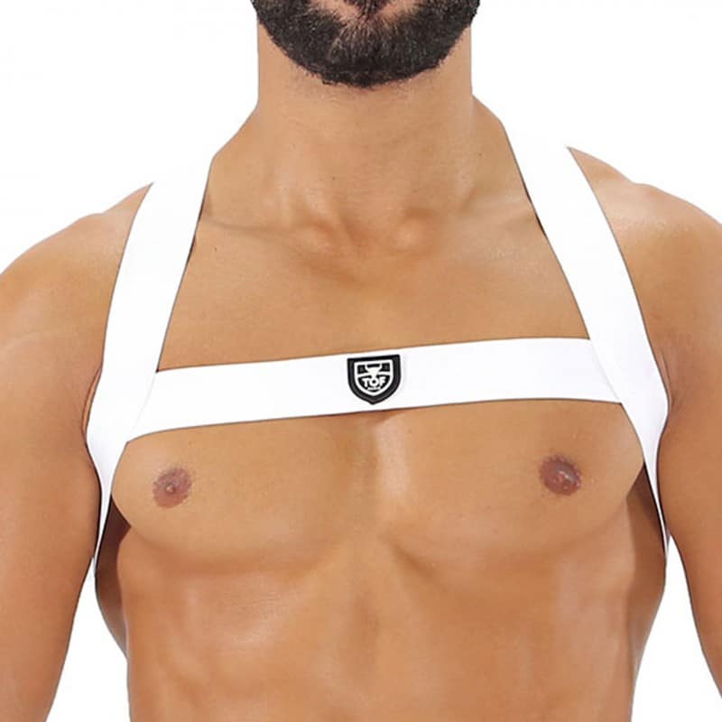 TOF Paris Harnais Elastique Fetish Blanc