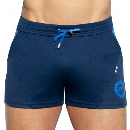 ES Collection Short Court Fit Flag Bleu Marine