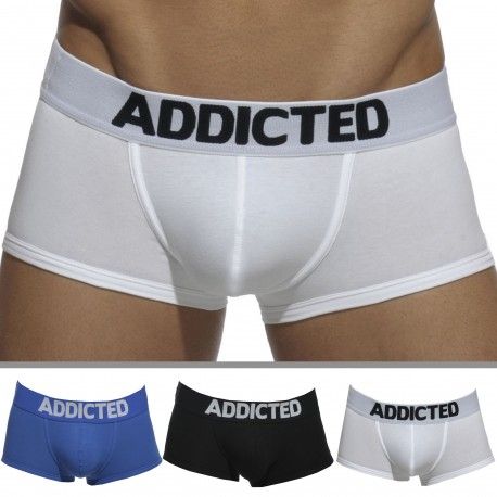 Lot de 3 Boxers My Basic Blanc - Noir - Royal