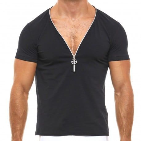 Modus Vivendi Zipper T-Shirt - Black