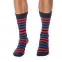 Tommy Hilfiger Lot de 2 Paires de Chaussettes Basses Bleu Marine - Fines Rayures