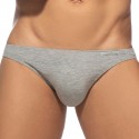 Addicted Lot de 3 Slips Bikini Coton Blanc - Bleu Marine - Gris