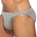 Addicted Lot de 3 Slips Bikini Coton Blanc - Bleu Marine - Gris