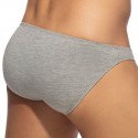 Addicted Lot de 3 Slips Bikini Coton Blanc - Bleu Marine - Gris