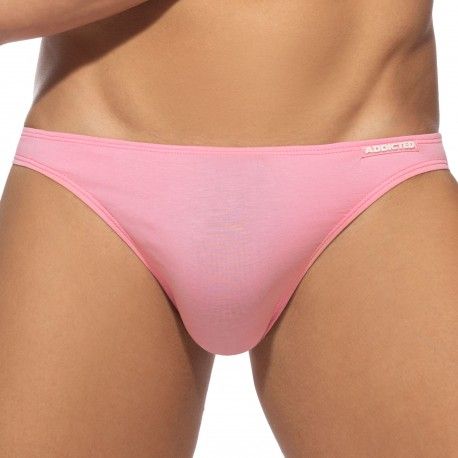 Addicted Slip Bikini Coton Rose