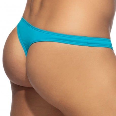 Addicted Cotton Thong - Turquoise