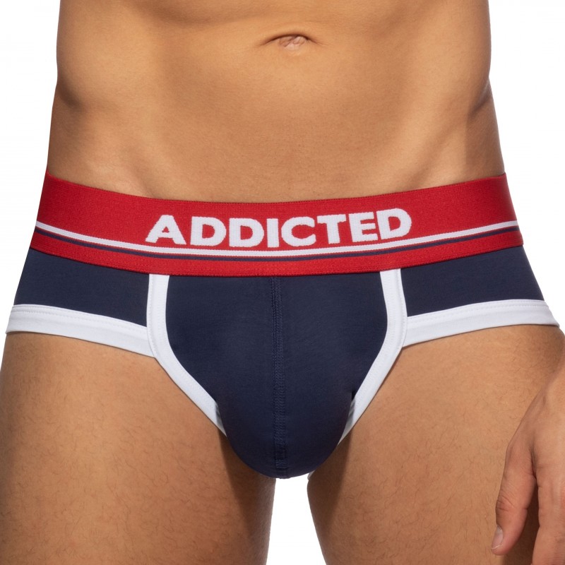Addicted Slip Basic Colors Coton Bleu Marine - Rouge