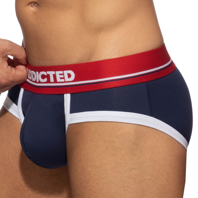 Addicted Slip Basic Colors Coton Bleu Marine - Rouge