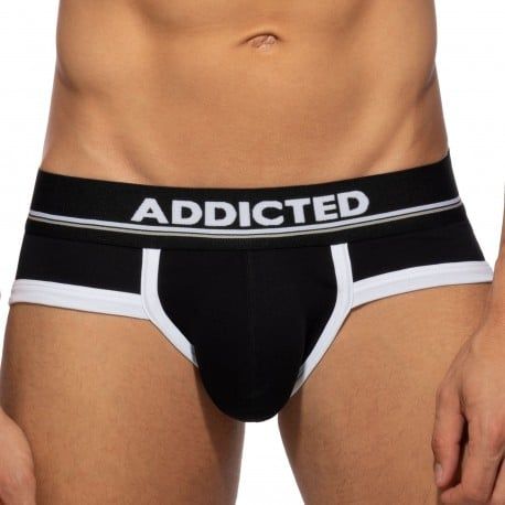Addicted Slip Basic Colors Coton Noir - Blanc