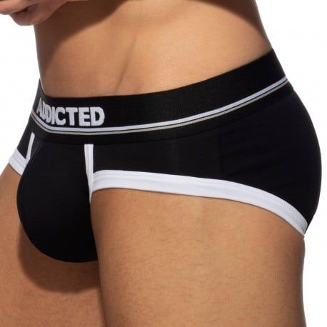 Addicted Slip Basic Colors Coton Noir - Blanc
