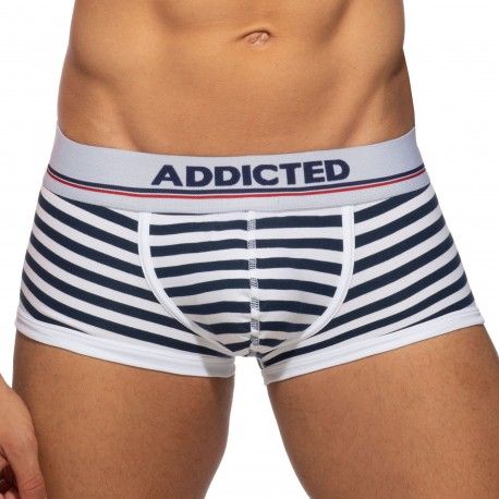 Addicted Basic Colors Cotton Trunks - Sailor - White