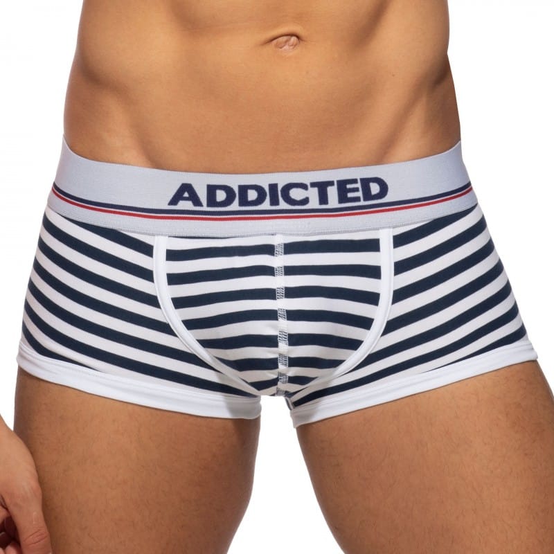 Addicted Basic Colors Cotton Trunks - Sailor - White