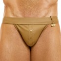 Modus Vivendi Leather Legacy Tanga Briefs - Camel
