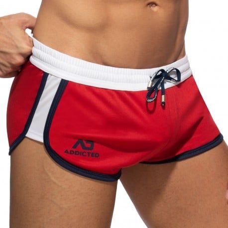 Addicted Short Mix Microfibre Rouge