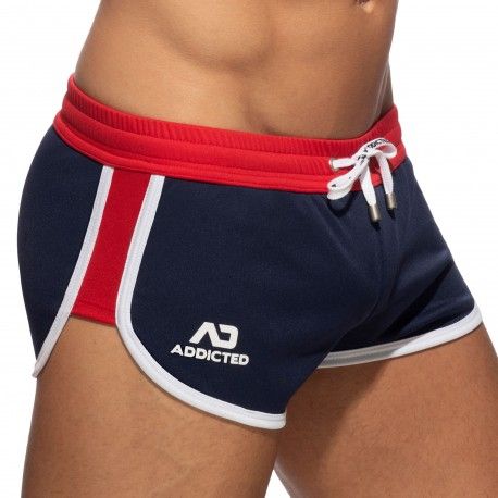 Addicted Mix Microfiber Shorts - Navy