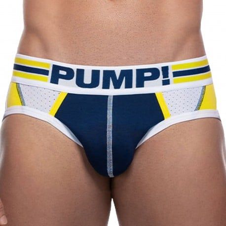 Pump! Slip Sportboy Recharge Bleu Marine - Jaune