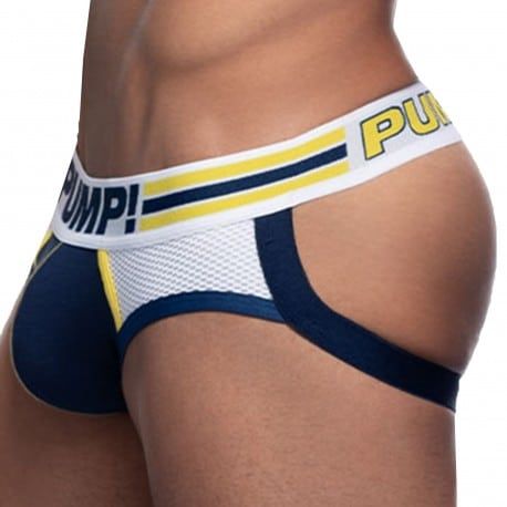 Pump! Jock Strap Sportboy Recharge Bleu Marine - Blanc