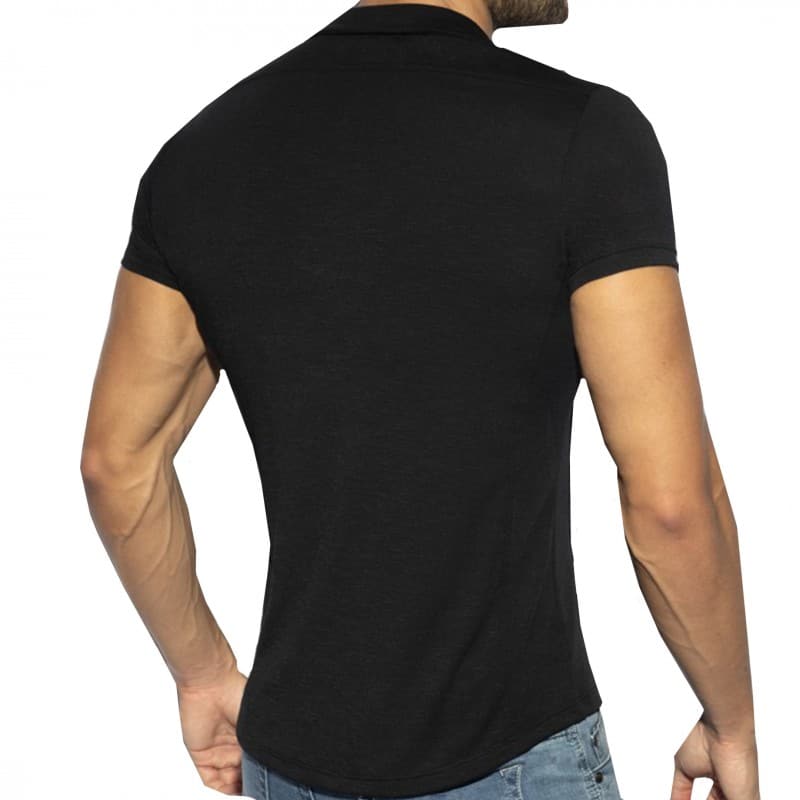 ES Collection Chemisette Slim Fit Microfibre Noire