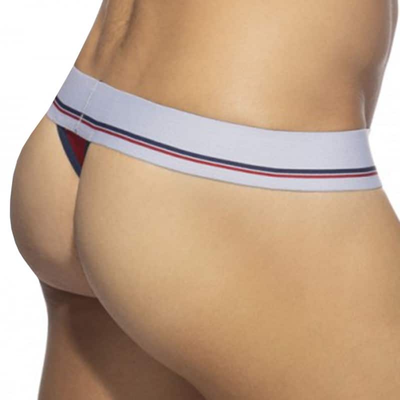 Addicted 3-Pack Tommy Cotton Thongs - White - Navy - Red