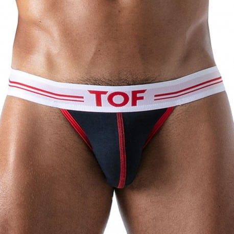 TOF Paris Jock Strap French Coton Bleu Marine