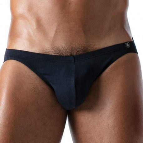 TOF Paris Slip Bikini French Coton Bleu Marine