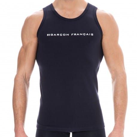 Garçon Français Logo Tank Top - Navy