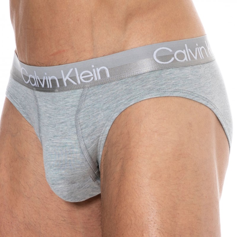 Calvin Klein Lot de 3 Slips Modern Structure Noir - Gris - Blanc
