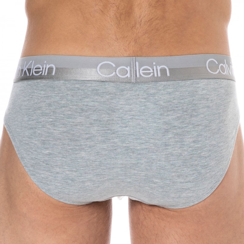 Calvin Klein Lot de 3 Slips Modern Structure Noir - Gris - Blanc