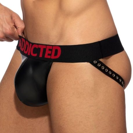 AD Fetish Jockstrap Rub Tape Cockring Noir