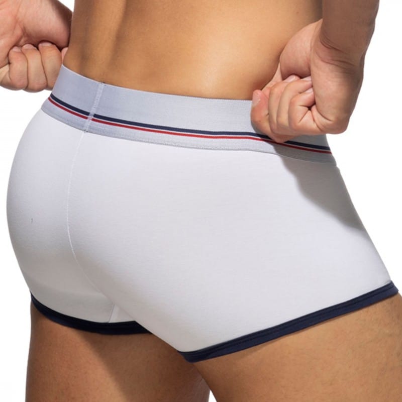 Addicted Lot de 3 Shortys Tommy Coton Bleu Marine - Blanc - Rouge