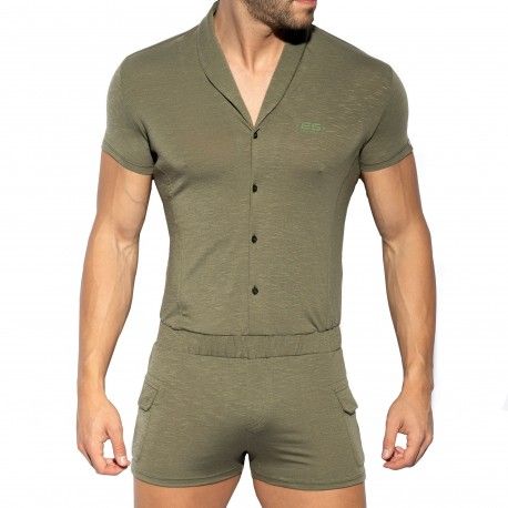 ES Collection Body Manches Courtes Kaki